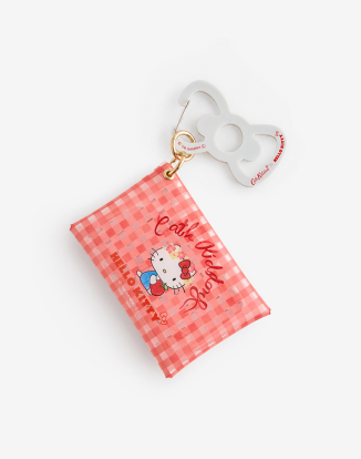 Hello Kitty 클리어 파우치 레드 - 헬로 키티 씬