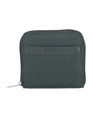미드나잇 그린 콤팩트 집 월렛