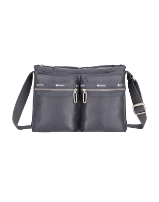 섀도우 그레이 C 에센셜 집 크로스바디백