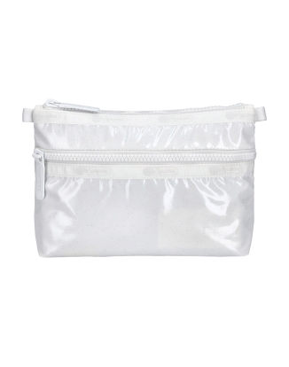 화이트 글리머 샤인 코스메틱 클러치