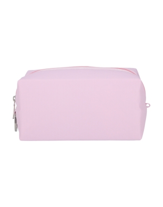 스노우 핑크 라지 집 파우치