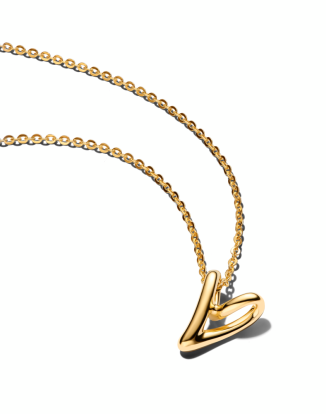 오가니컬리 쉐입드 하트 스몰 펜던트 네크리스