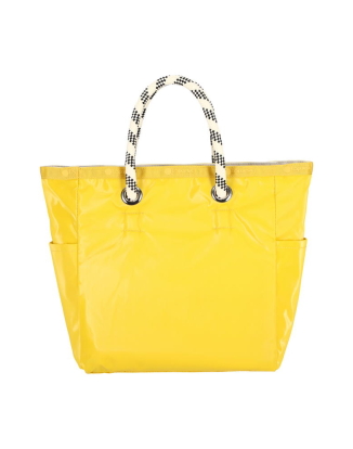 레몬/펄 샤인 미디움 투웨이 토트백