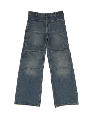 GUSA 데님 유틸리티 팬츠