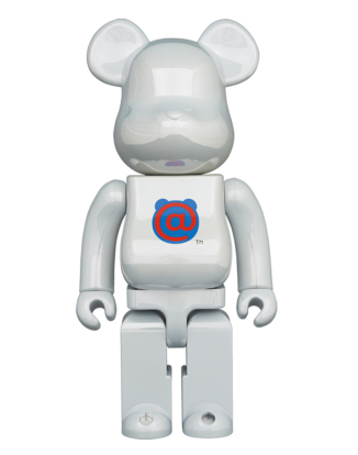 400%BEARBRICK 1ST MODEL WHITE CHROME