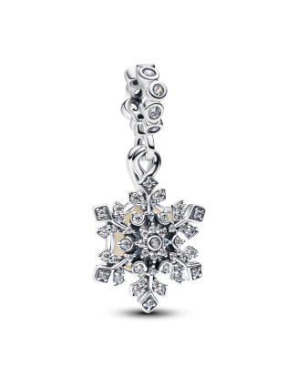 오팔러센트 스노우플레이크 더블 댕글 참