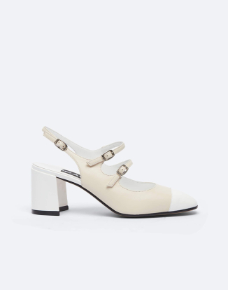 파파야 베이지 & 화이트 메리제인