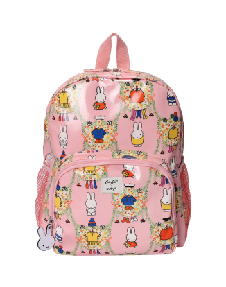 키즈 클래식 라지 메쉬 포켓 백팩 - 미피 워드로브 핑크