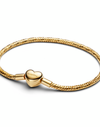 하트 클라습 페싯티드 스네이크 체인 브레이슬릿