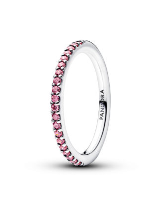 스파클링 핑크 밴드 링