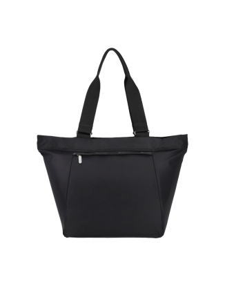 리사이클드 블랙 E/W 미듐 토트백