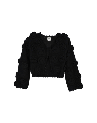 사마라 알파카 블렌드 크로셰 탑