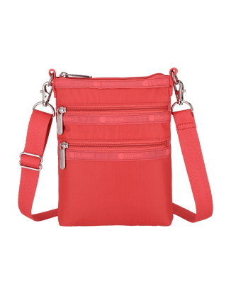 로지 레드 쓰리집 크로스바디