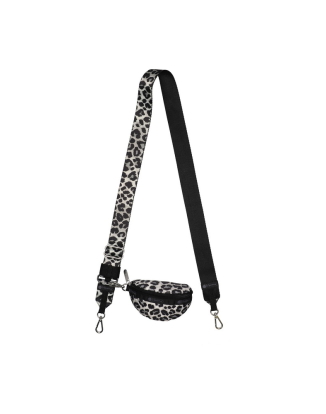 내추럴 레오파드 디태쳐블 숄더 스트랩