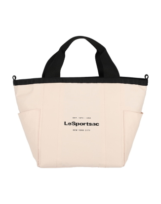 투웨이 썬더/블러쉬 피치 스몰 리버시블 포켓 토트백