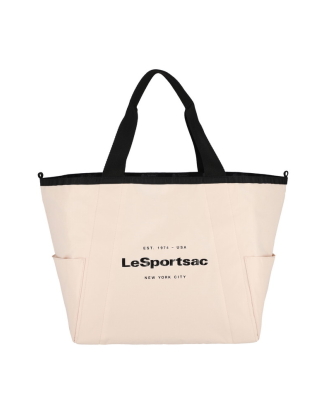 투웨이 썬더/블러쉬 피치 E/W 리버시블 포켓 토트백