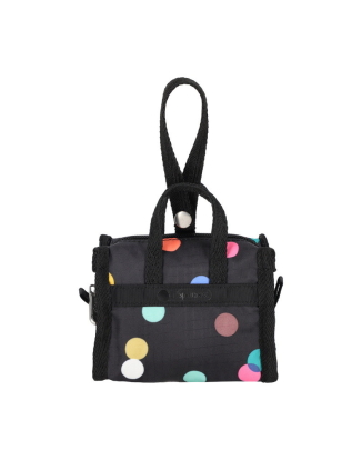 멀티컬러 닷 블랙 마이크로 위켄더 챰