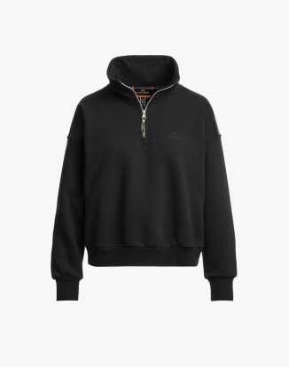 여성 하프집업 스웻셔츠 젠다야-BLACK (25WMPWFLEY32PJ0541)