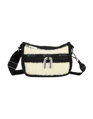 크림 비건 셰르파 로프 크로스바디