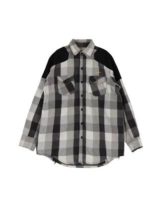 빈티지 플란넬 W/ 나일론 아플리케