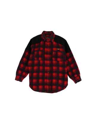 빈티지 플란넬 W/ 나일론 아플리케