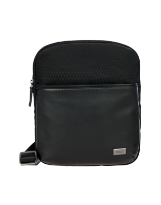 몬자 확장형 비즈니스 숄더백 라지 블랙