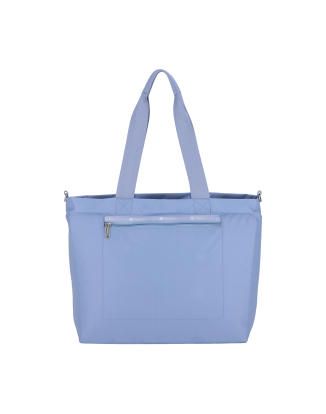 클래식 슬레이트 블루 캐리올 집 토트백