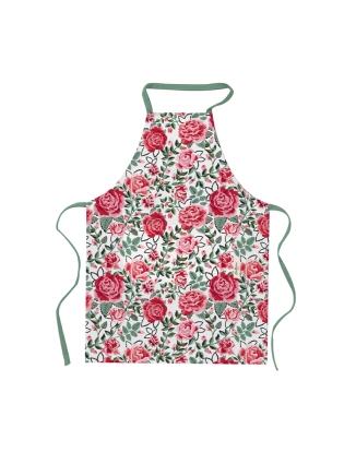 에이프런 앞치마 - 돌리 로즈 화이트