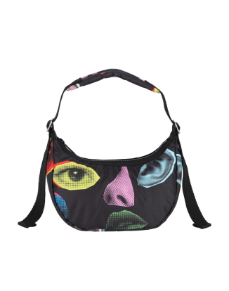 리버틴 페이스 미니 크레센트 호보백