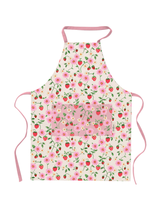 에이프런 앞치마 - 스트로베리 핑크