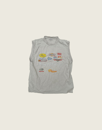 레이싱 로고 머슬 탱크