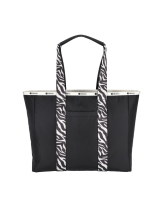 누아르 지브라 클래식 집 토트백