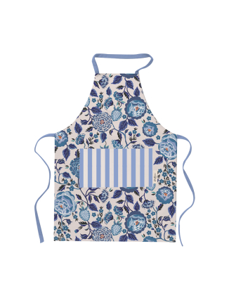 에이프런 앞치마 - 블루 스트로베리 가든