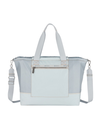 라이트 데님 워시 E/W 토트백