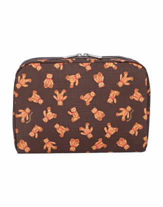 테디베어 원더랜드 엑스트라 라지 렉탱귤러 코스메틱 파우치