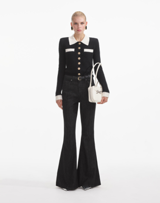 블랙 텍스쳐 가디건