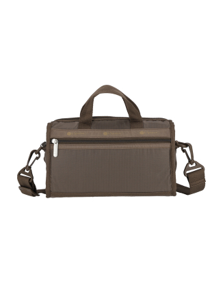 클래식 다크 초콜렛 미니 더플 크로스바디