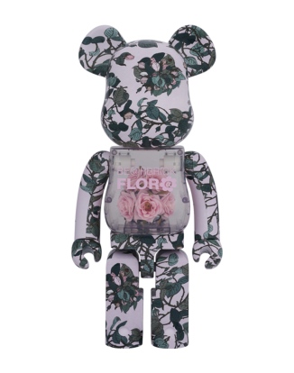 1000% BEARBRICK FLOR@ PINK ROSE 