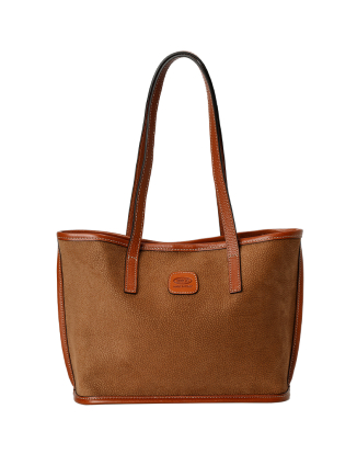 라이프 미니 토트백 카멜