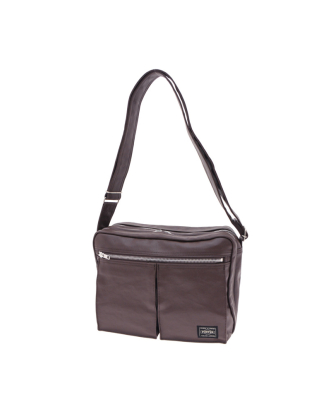 FREESTYLE SHOULDER BAG (L)-BROWN