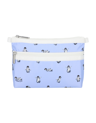 쁘띠 펭귄 화이트 코스메틱 클러치