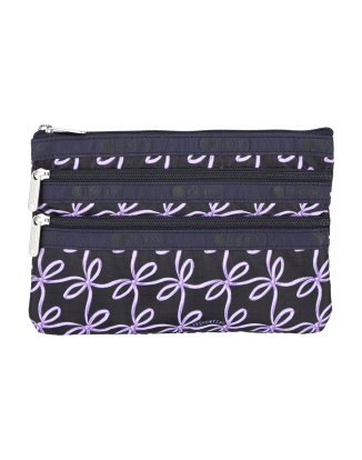 차밍 리본 쓰리집 코스메틱 파우치