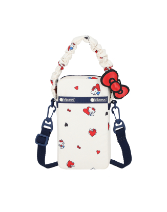 헬로키티 하트 투 하트 미니 폰 크로스바디백