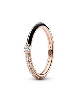 판도라미 파베 & 블랙 듀얼 링