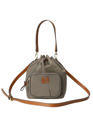 엑스백 버킷백 도브그레이