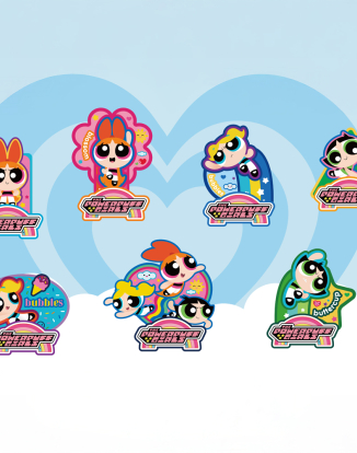 The Powerpuff Girls Standing Magnetic Badge