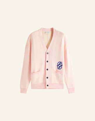 브이넥 니트 가디건