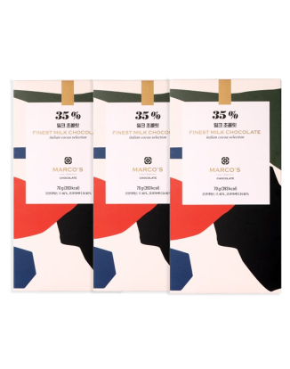 FINEST 35% 밀크 초콜릿 70g x 3개