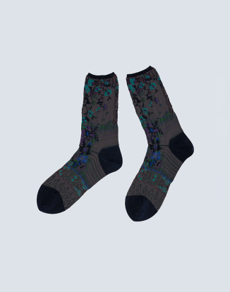 안티구아 플라워 삭스 - 차콜그레이