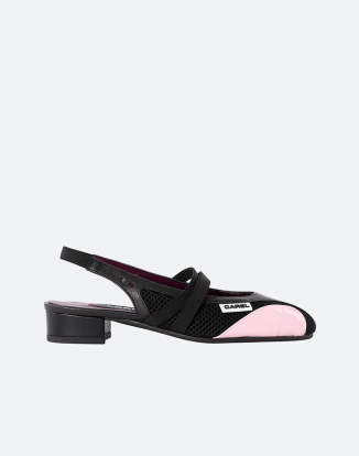 피치 블랙 & 핑크 슬링백